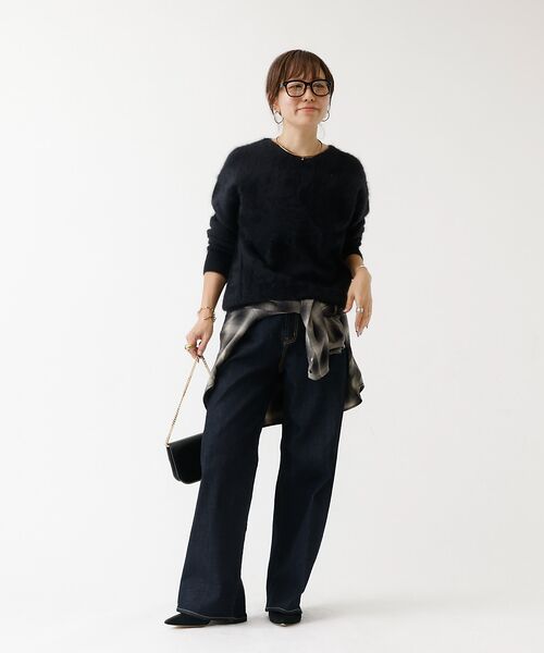 DESIGNWORKS / デザインワークス ニット・セーター | ファー加工Vネックニット | 詳細23