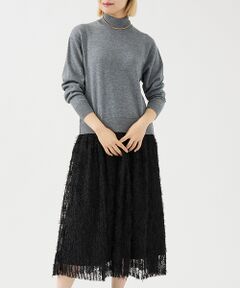 DESIGNWORKS / デザインワークス ワンピース | チュールフリルニットワンピース