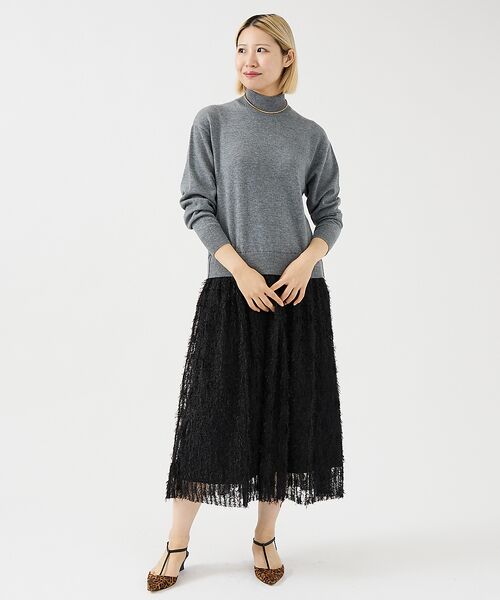 DESIGNWORKS / デザインワークス ワンピース | チュールフリルニットワンピース | 詳細3