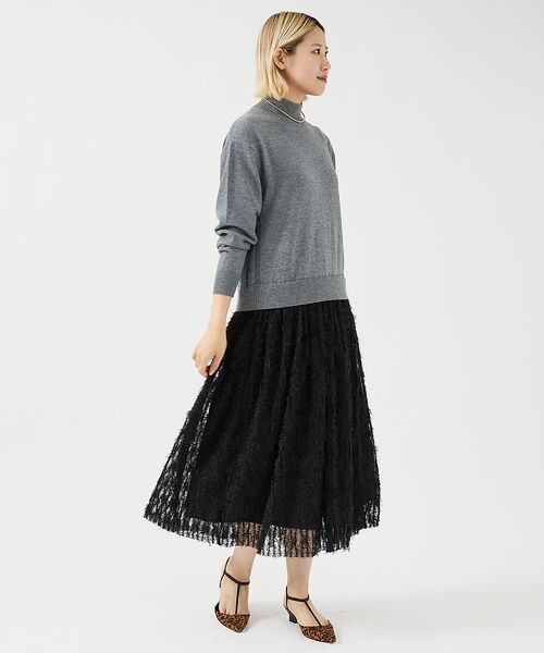 DESIGNWORKS / デザインワークス ワンピース | チュールフリルニットワンピース | 詳細4