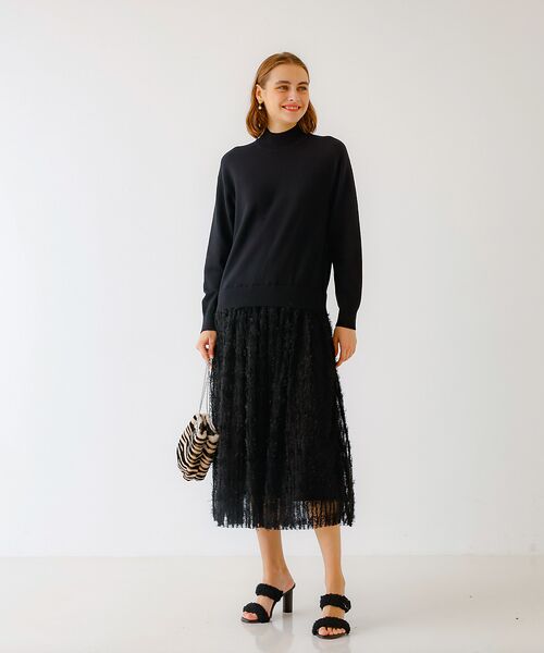 DESIGNWORKS / デザインワークス ワンピース | チュールフリルニットワンピース | 詳細21