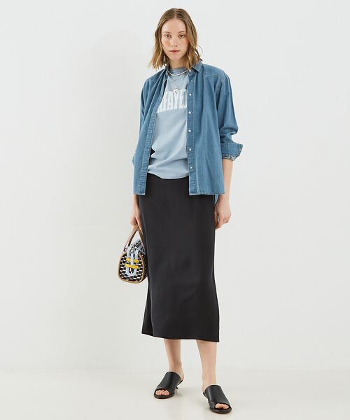 DESIGNWORKS / デザインワークス ロング・マキシ丈スカート | キュプラフレアスカート | 詳細24