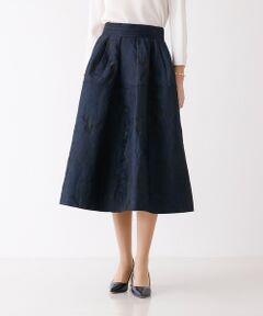 DESIGNWORKS / デザインワークス ミニ・ひざ丈スカート | フラワージャガードスカート