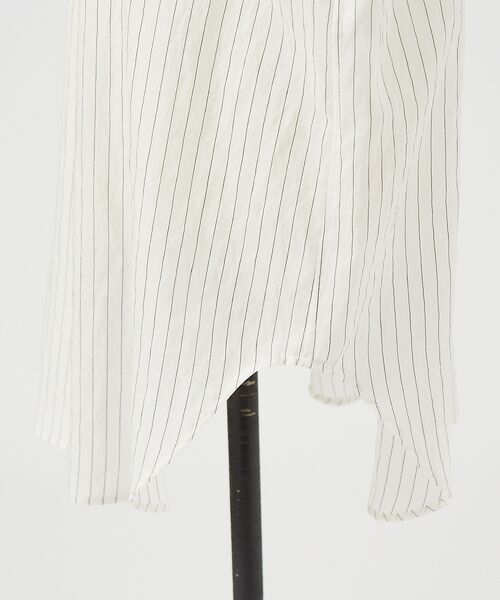 DESIGNWORKS / デザインワークス シャツ・ブラウス | レース付きストライプ柄ロングシャツ | 詳細12