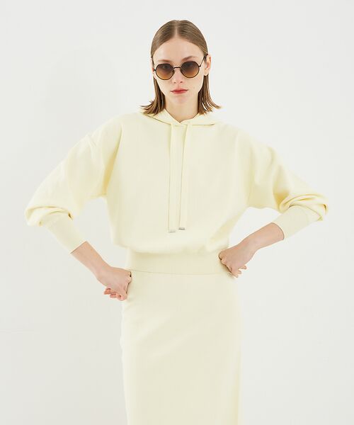 DESIGNWORKS / デザインワークス ニット・セーター | ショート丈ニットフーディー | 詳細3