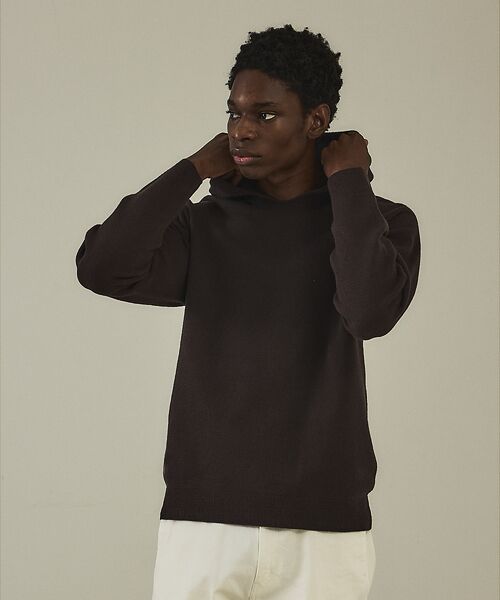 DESIGNWORKS / デザインワークス ニット・セーター | 【ハイパーストレッチ】ホール ガーメント パーカー | 詳細21