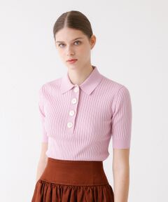 DESIGNWORKS / デザインワークス ポロシャツ | ワイドリブポロニット