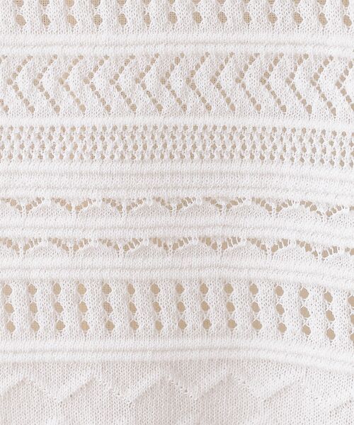 DESIGNWORKS / デザインワークス ニット・セーター | 透かし編半袖プルオーバー | 詳細11