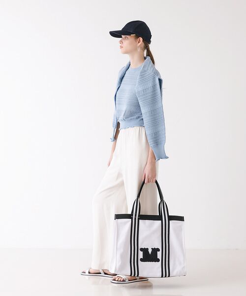 DESIGNWORKS / デザインワークス ニット・セーター | 透かし編半袖プルオーバー | 詳細13