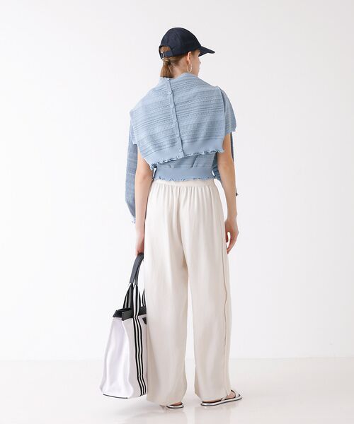 DESIGNWORKS / デザインワークス ニット・セーター | 透かし編半袖プルオーバー | 詳細14