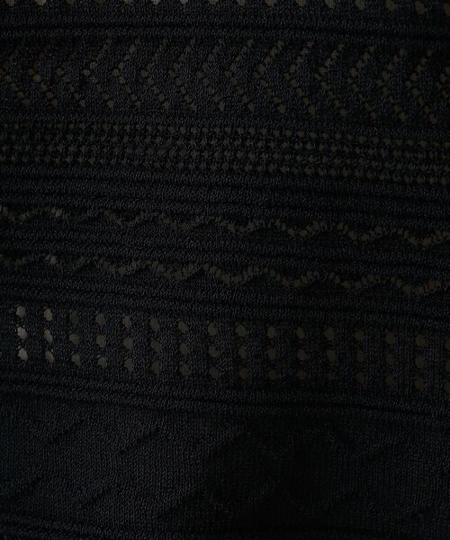 DESIGNWORKS / デザインワークス ニット・セーター | 透かし編半袖プルオーバー | 詳細18
