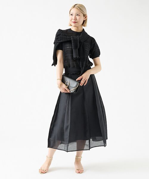 DESIGNWORKS / デザインワークス ニット・セーター | 透かし編半袖プルオーバー | 詳細20