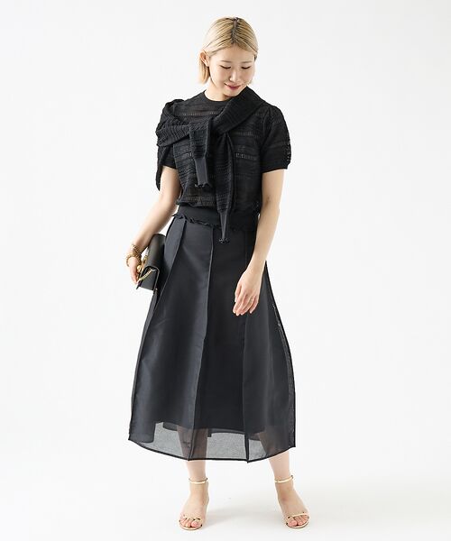 DESIGNWORKS / デザインワークス ニット・セーター | 透かし編半袖プルオーバー | 詳細21