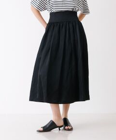 DESIGNWORKS / デザインワークス ミニ・ひざ丈スカート | サテンフレアスカート