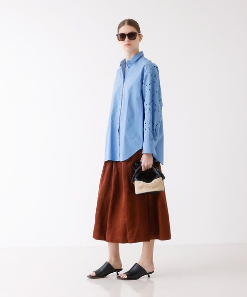 DESIGNWORKS / デザインワークス ミニ・ひざ丈スカート | サテンフレアスカート | 詳細5