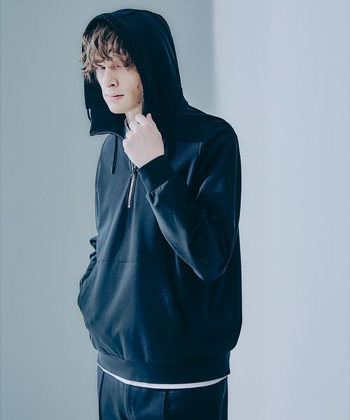 DESIGNWORKS / デザインワークス パーカー | 【セットアップ対応】ストレッチ ポンチ ハーフジップ パーカー | 詳細16