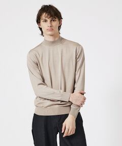 DESIGNWORKS / デザインワークス ニット・セーター | シルク モックネック プルオーバーニット