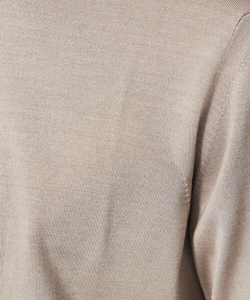 DESIGNWORKS / デザインワークス ニット・セーター | シルク モックネック プルオーバーニット | 詳細1