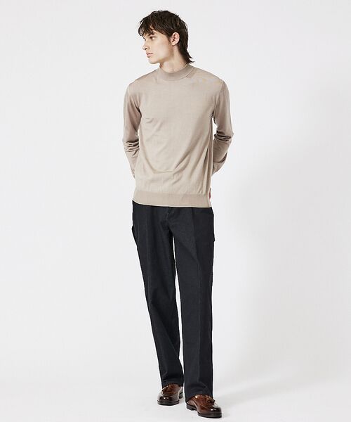 DESIGNWORKS / デザインワークス ニット・セーター | シルク モックネック プルオーバーニット | 詳細3