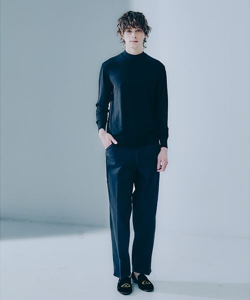 DESIGNWORKS / デザインワークス ニット・セーター | シルク モックネック プルオーバーニット | 詳細7