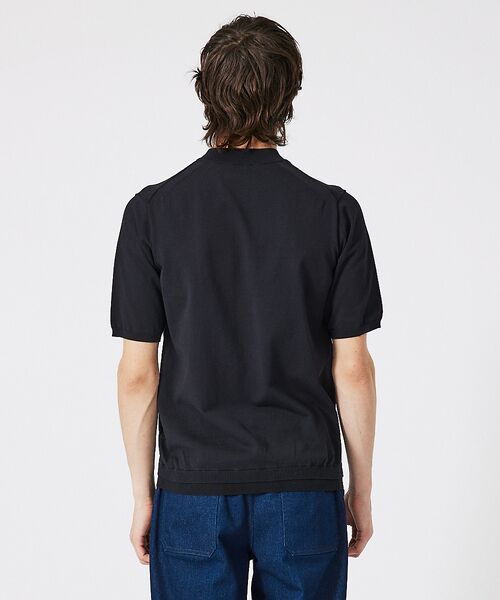 DESIGNWORKS / デザインワークス ニット・セーター | ハイツイスト モックネック 半袖ニット | 詳細8