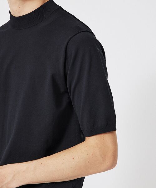 DESIGNWORKS / デザインワークス ニット・セーター | ハイツイスト モックネック 半袖ニット | 詳細10