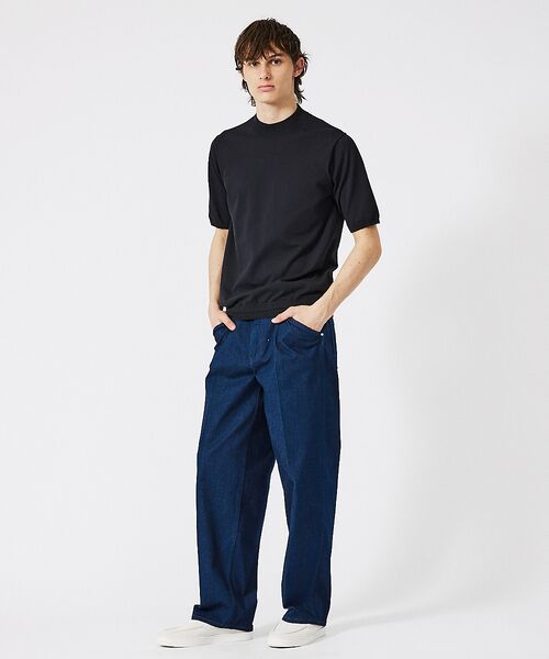 DESIGNWORKS / デザインワークス ニット・セーター | ハイツイスト モックネック 半袖ニット | 詳細12