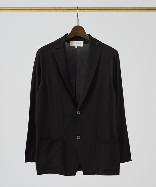 DESIGNWORKS/デザインワークス シルク カーディガン ジャケット ブラック 46 DESIGNWORKS/デザインワークス シルク カーディガン ジャケット ブラック 46