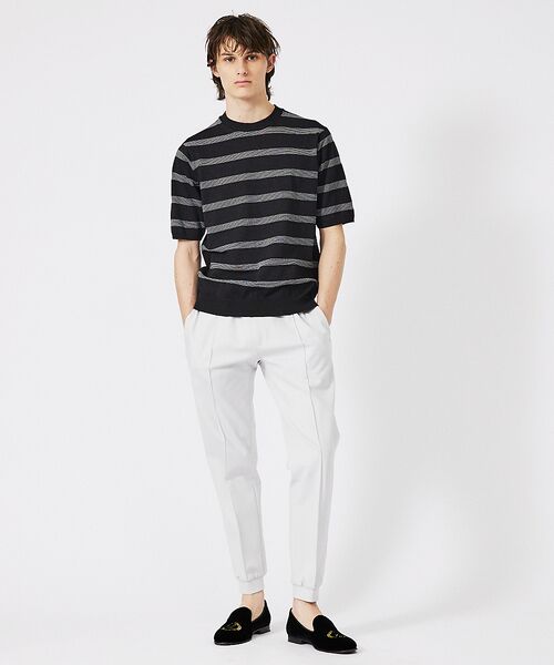 DESIGNWORKS / デザインワークス パンツ | 【セットアップ対応】ストレッチ ポンチ ピンタック ジョグパンツ | 詳細3