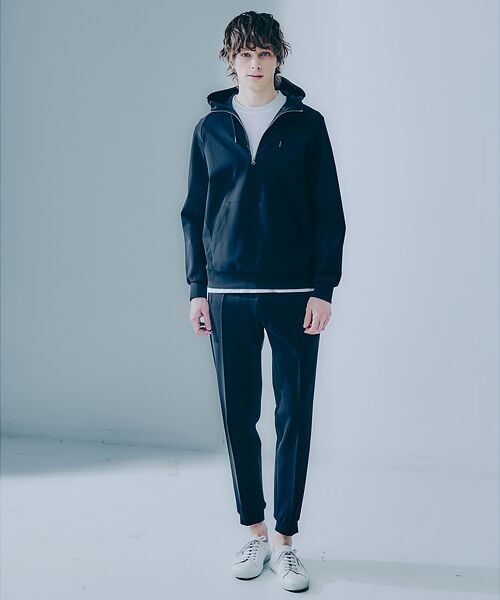 DESIGNWORKS / デザインワークス パンツ | 【セットアップ対応】ストレッチ ポンチ ピンタック ジョグパンツ | 詳細4