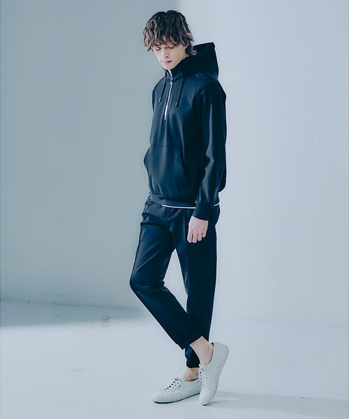 DESIGNWORKS / デザインワークス パンツ | 【セットアップ対応】ストレッチ ポンチ ピンタック ジョグパンツ | 詳細12