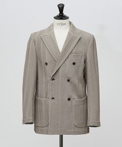 DESIGNWORKS / デザインワークス テーラードジャケット | 【MARZOTTO】ウール ジャガード ダブルジャケット