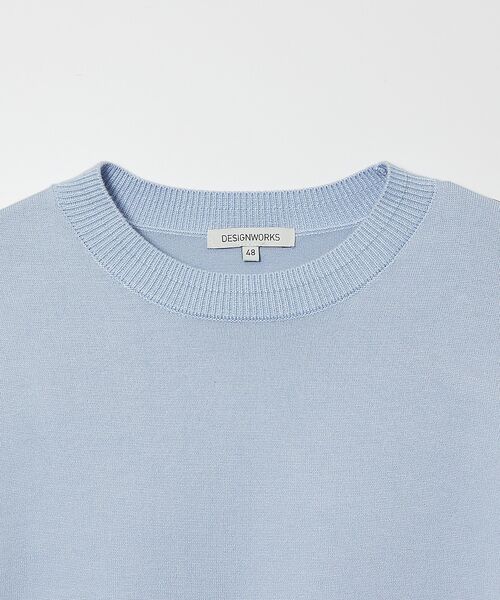 DESIGNWORKS / デザインワークス ニット・セーター | 【カシミアタッチ / 25SSカラー】クルーネック ニット | 詳細5