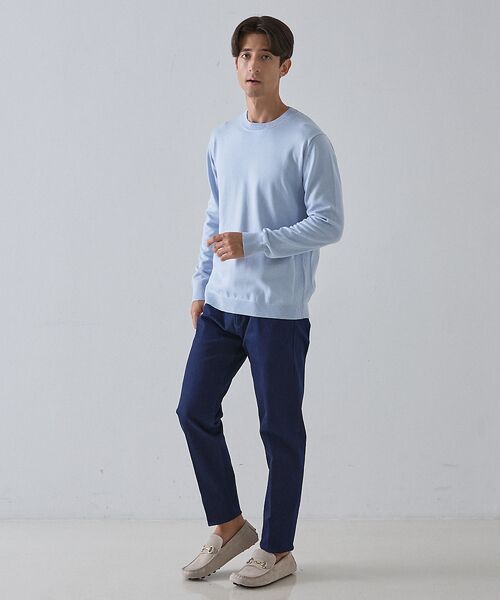 DESIGNWORKS / デザインワークス ニット・セーター | 【カシミアタッチ / 25SSカラー】クルーネック ニット | 詳細10