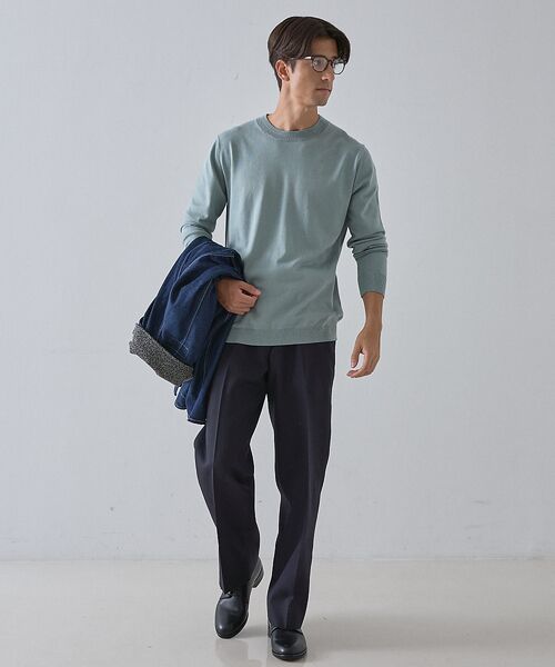 DESIGNWORKS / デザインワークス ニット・セーター | 【カシミアタッチ / 25SSカラー】クルーネック ニット | 詳細14