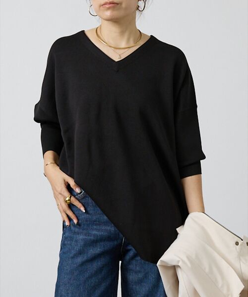 DESIGNWORKS / デザインワークス ニット・セーター | ハーフミラノVネックプルオーバー | 詳細2