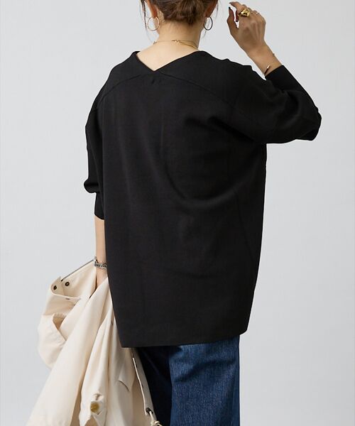 DESIGNWORKS / デザインワークス ニット・セーター | ハーフミラノVネックプルオーバー | 詳細3