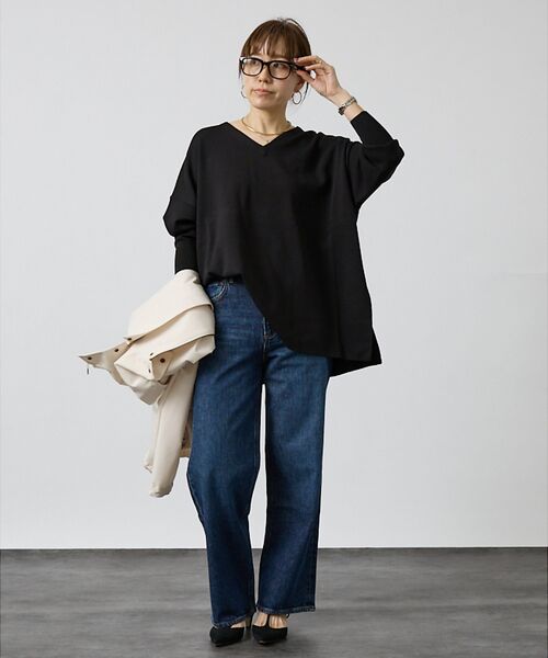 DESIGNWORKS / デザインワークス ニット・セーター | ハーフミラノVネックプルオーバー | 詳細9