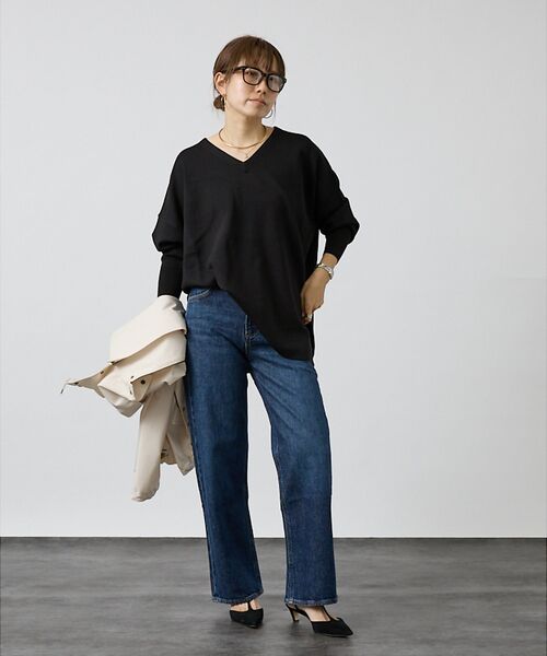 DESIGNWORKS / デザインワークス ニット・セーター | ハーフミラノVネックプルオーバー | 詳細10