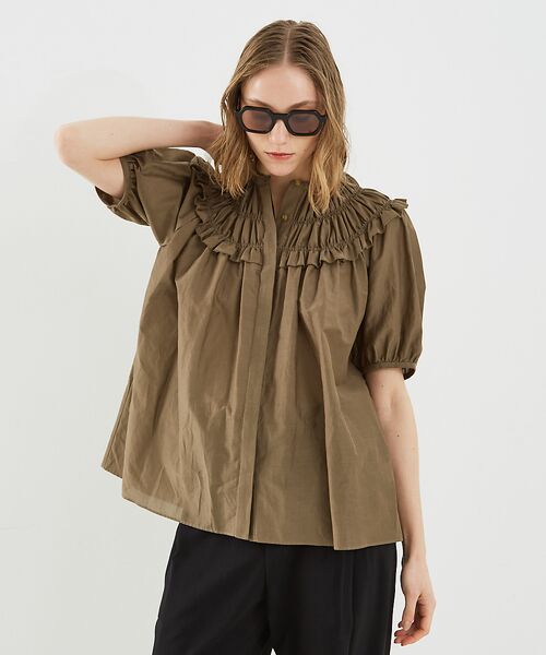 DESIGNWORKS / デザインワークス シャツ・ブラウス | コットンシルクローンシャーリングシャツ | 詳細16