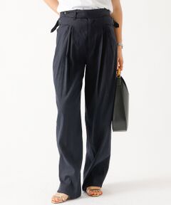 DESIGNWORKS / デザインワークス パンツ | 【セットアップ対応】リネンストレッチタックワイドパンツ