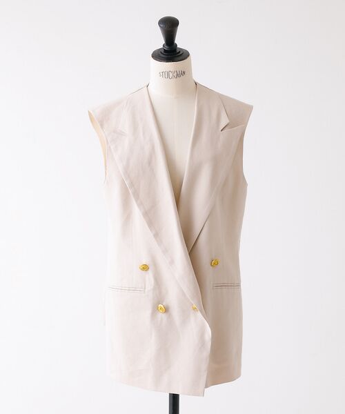 DESIGNWORKS / デザインワークス ベスト | 【セットアップ対応】リネンストレッチベスト | 詳細5
