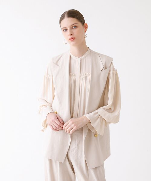 DESIGNWORKS / デザインワークス ベスト | 【セットアップ対応】リネンストレッチベスト | 詳細7