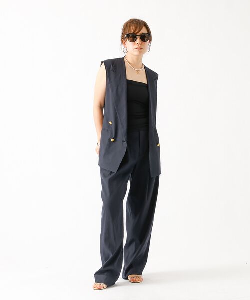 DESIGNWORKS / デザインワークス ベスト | 【セットアップ対応】リネンストレッチベスト | 詳細25