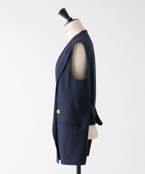 DESIGNWORKS / デザインワークス ベスト | 【セットアップ対応】リネンストレッチベスト | 詳細12