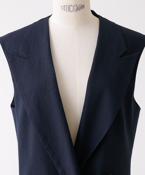 DESIGNWORKS / デザインワークス ベスト | 【セットアップ対応】リネンストレッチベスト | 詳細14