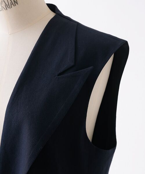 DESIGNWORKS / デザインワークス ベスト | 【セットアップ対応】リネンストレッチベスト | 詳細15