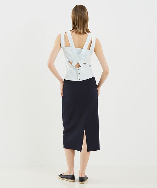 DESIGNWORKS / デザインワークス ミニ・ひざ丈スカート | バックスリットタイトスカート | 詳細13