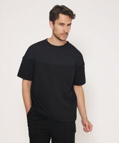 DESIGNWORKS / デザインワークス Tシャツ | 【ストレッチポンチ】ニット ドッキング Tシャツ