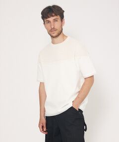 DESIGNWORKS / デザインワークス Tシャツ | 【ストレッチポンチ】ニット ドッキング Tシャツ